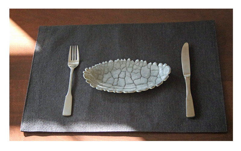 Crackle boat (20 cm x 5 cm).