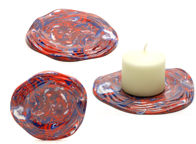 Model P1. 12 cm diam. X 8 mm. CAD 60. Available at Christine Mercier atelier-boutique (Quebec City)